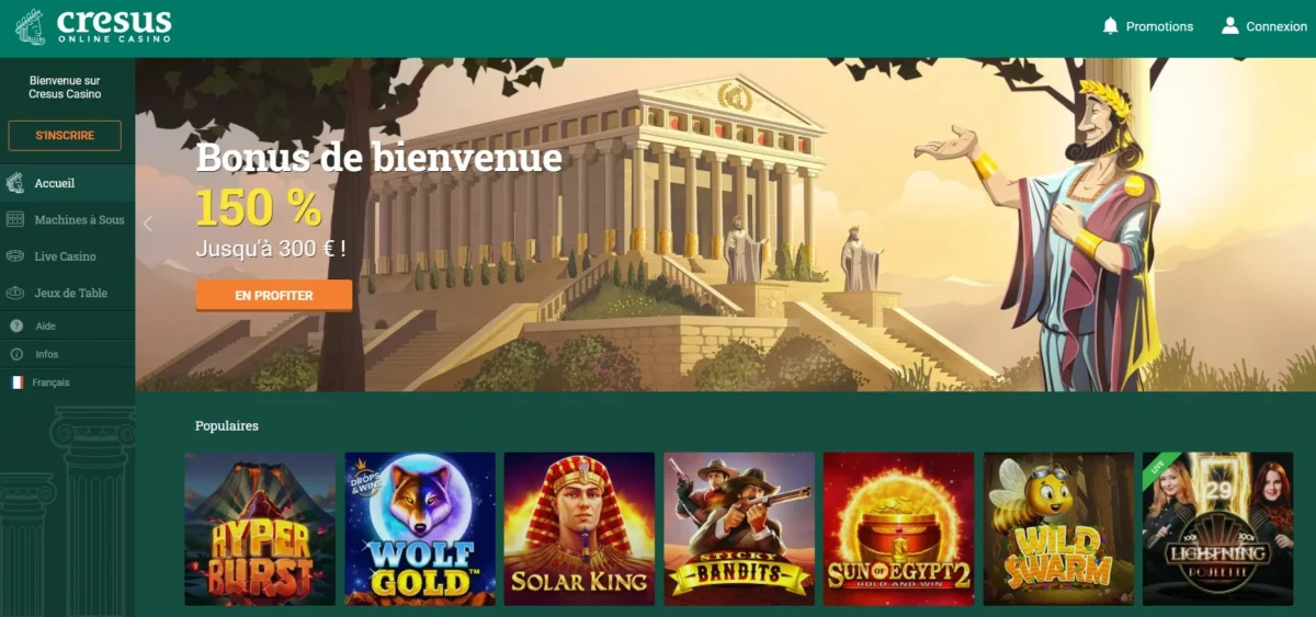 À la découverte de Cresus casino