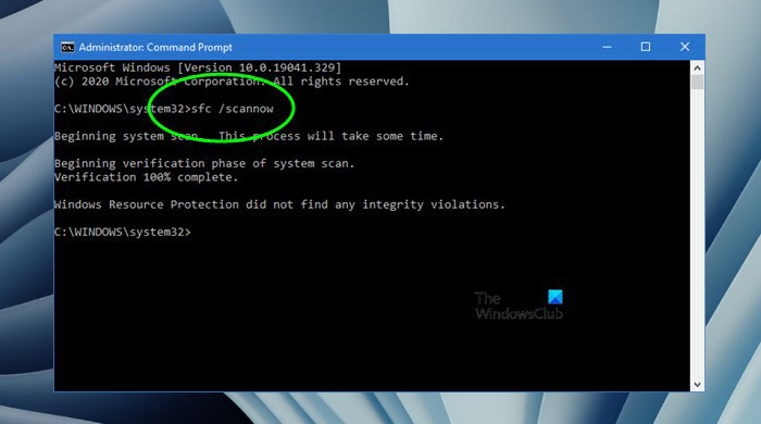 Comment exécuter le vérificateur de fichiers système sfc / scannow sous Windows 11/10