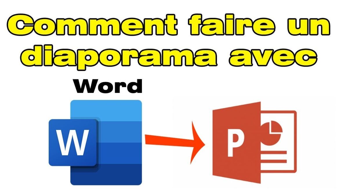 Comment faire un diaporama sur word