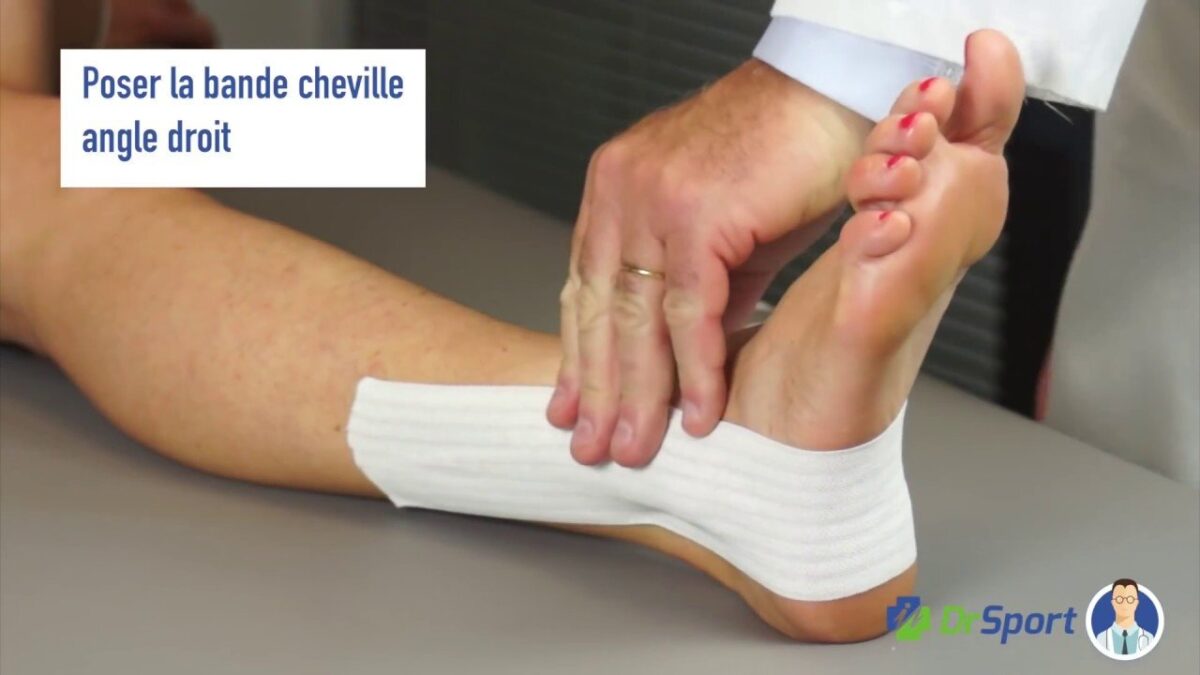 Comment faire un strapping cheville entorse externe