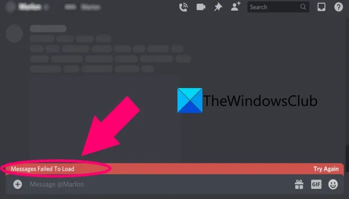 Corriger l’erreur Échec du chargement des messages sur Discord