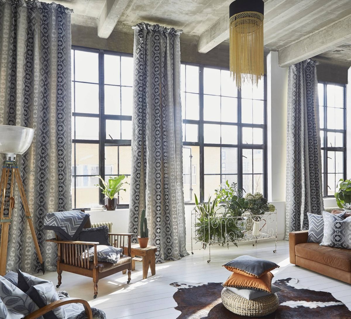 Des rideaux Boho que vous pouvez utiliser dans toutes les pièces de la maison