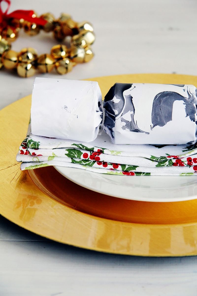 Craquelins de Noël marbrés