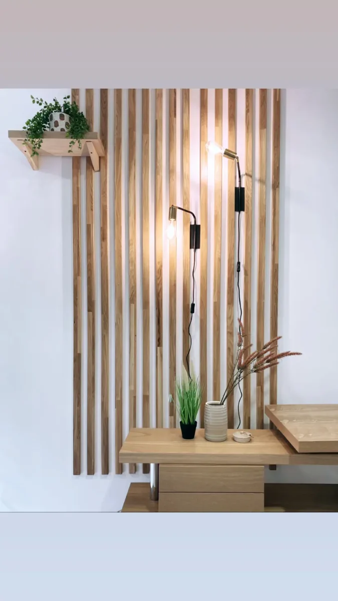 Comment faire un mur en tasseau de bois