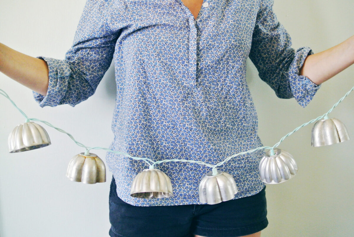 Éclairage de brin d’étain de moule vintage de bricolage