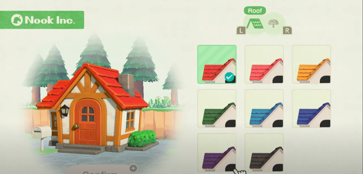 Animal Crossing: Comment changer les couleurs du toit de la maison
