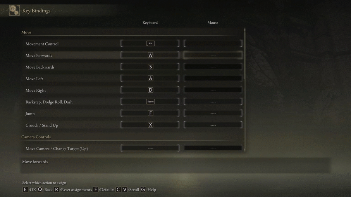 Commandes PC Elden Ring