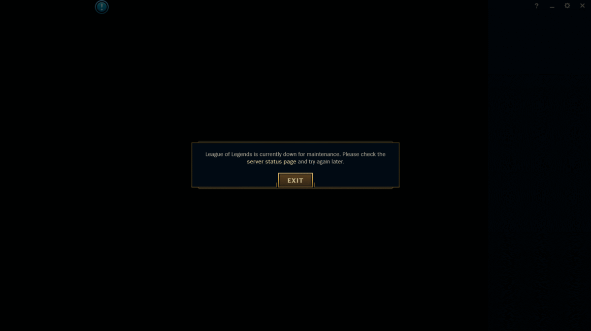 Erreur lors de la réception de la plate-forme SIPT Fix League Of Legends (LoL)