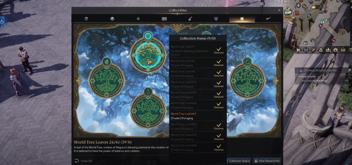Comment obtenir des feuilles d’arbres du monde dans Lost Ark