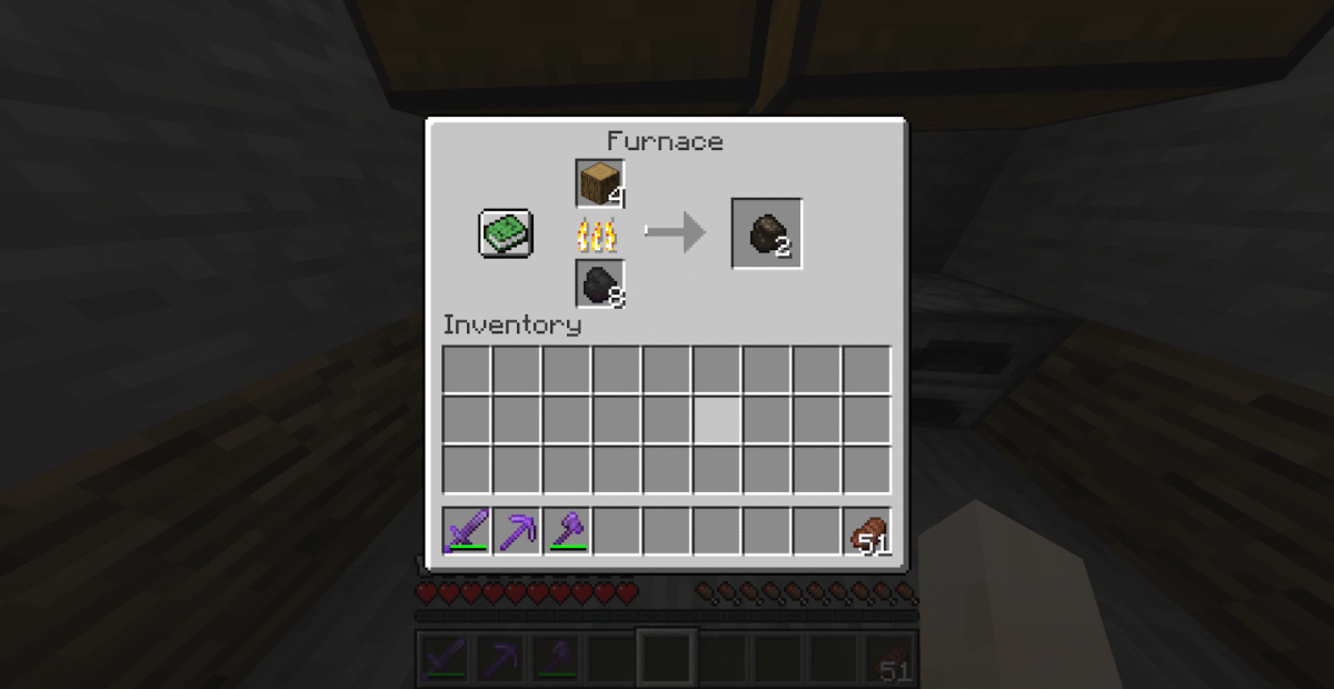 Comment faire du charbon dans Minecraft