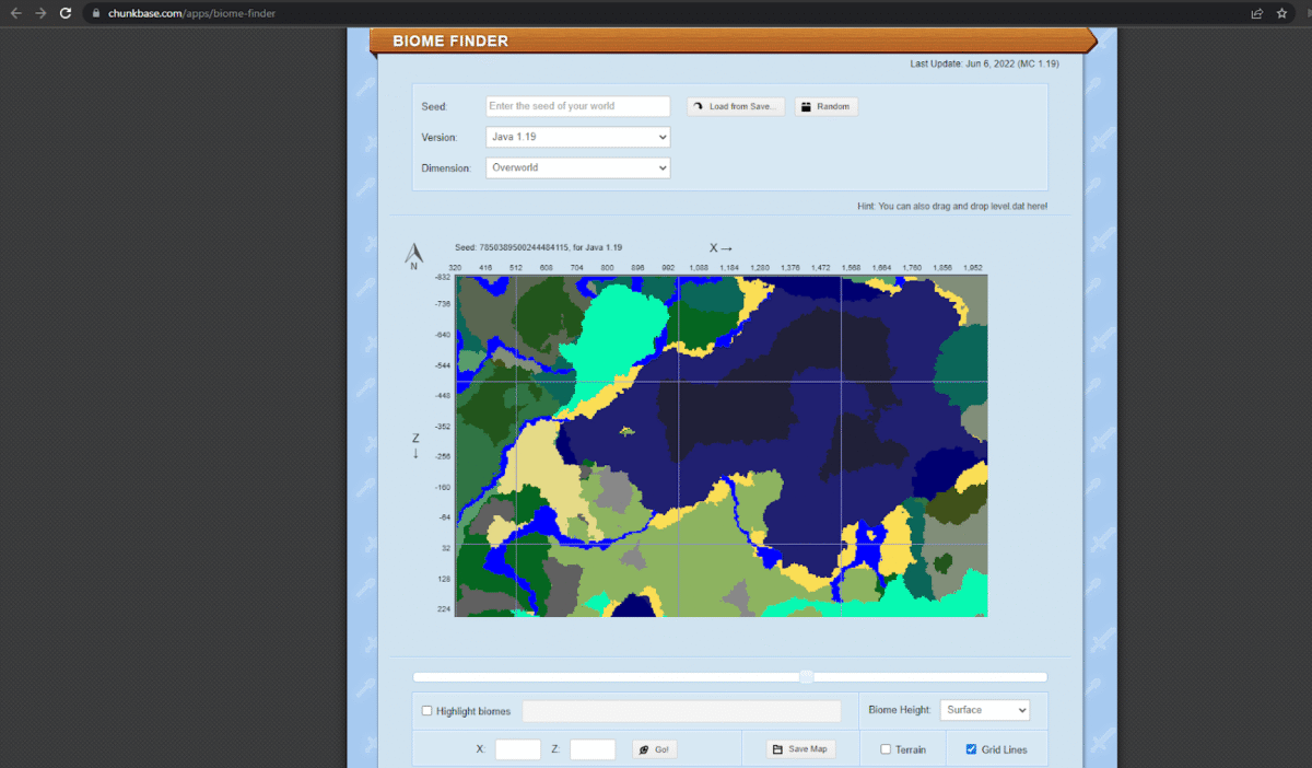 Recherche de biome Minecraft : comment l’utiliser