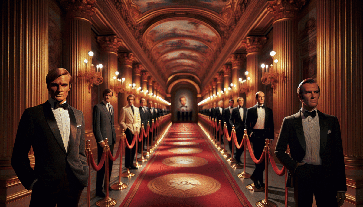 Célébrités en B dans un hall de la renommée luxueux avec Brigitte Bardot, Bernard-Henri Lévy et Blaise Pascal.