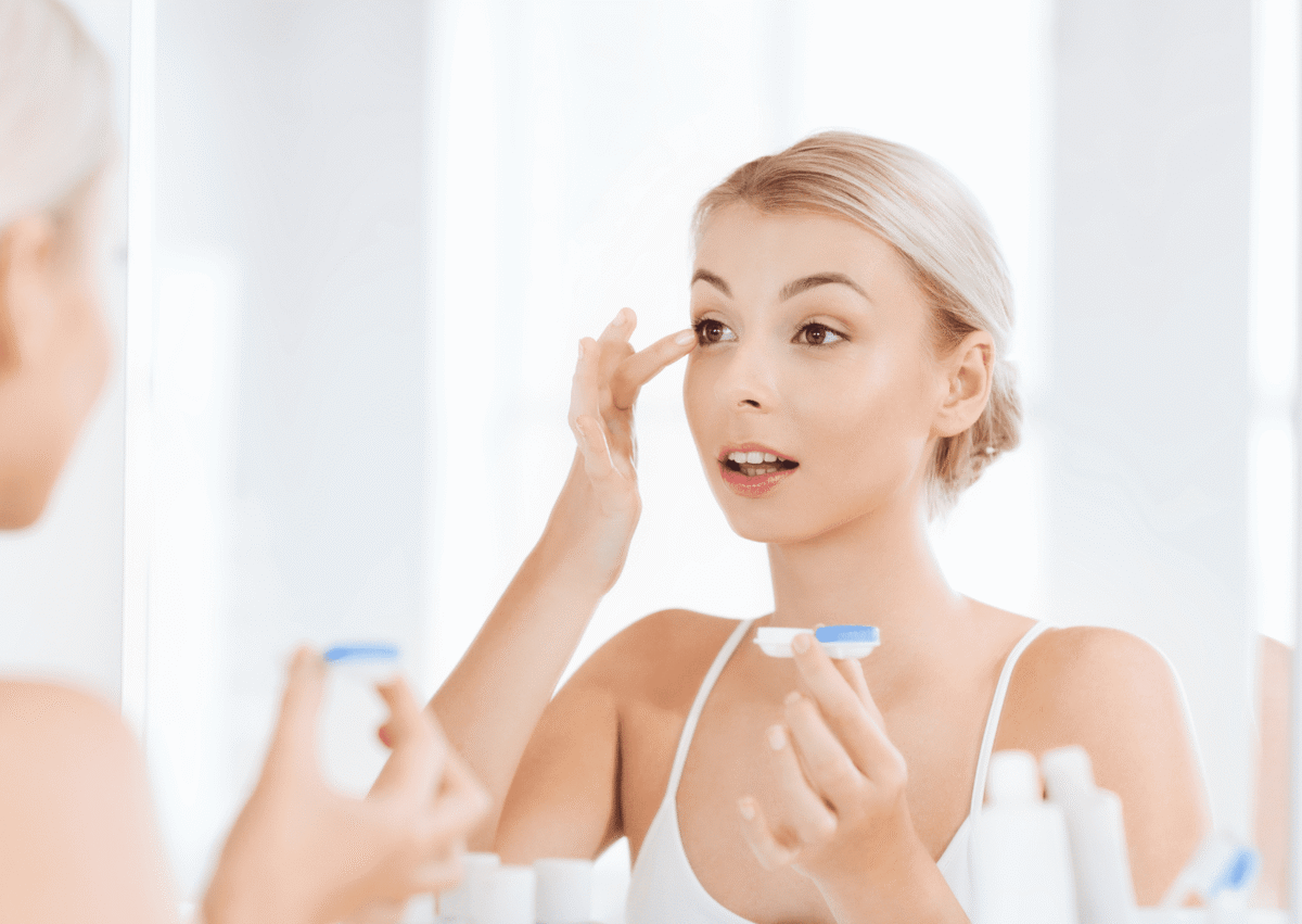 mettre des lentilles