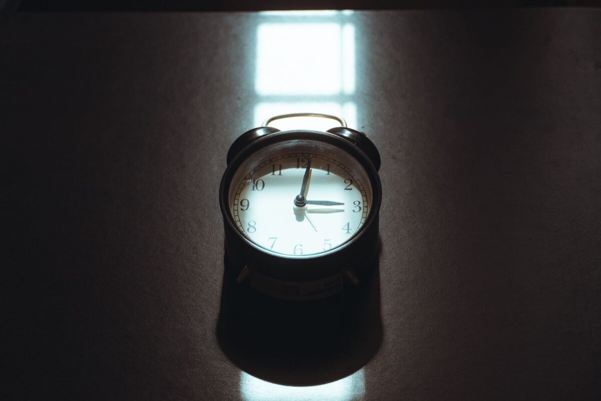 horloge lumière douce
