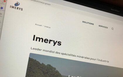Graphique du cours de l'action Imerys en bourse sur Euronext Paris