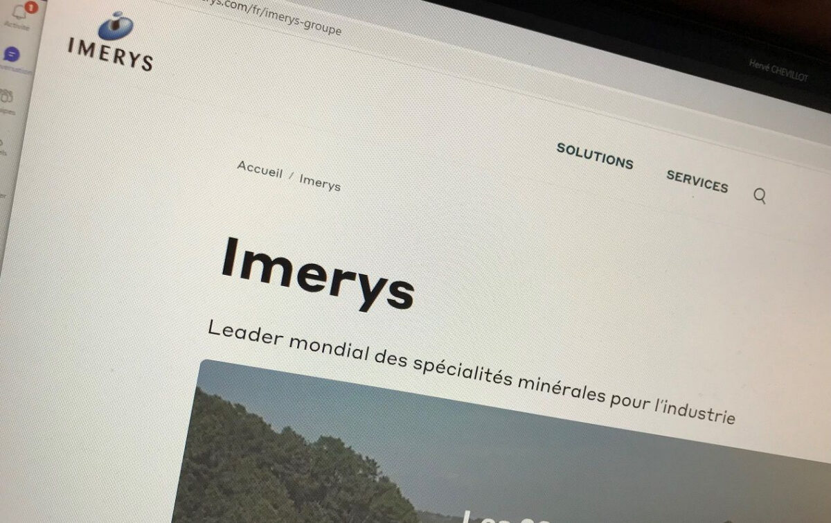 Graphique du cours de l'action Imerys en bourse sur Euronext Paris
