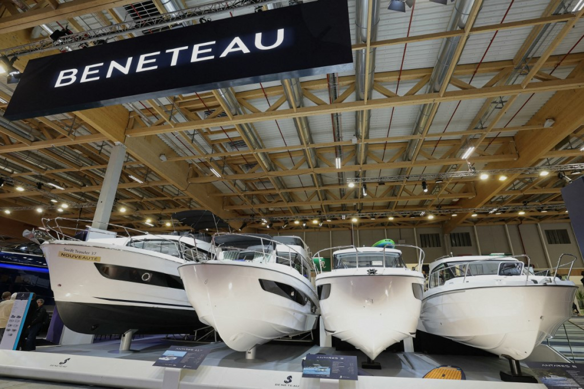 Voilier Bénéteau au port, illustration du suivi de l'action Bénéteau en bourse