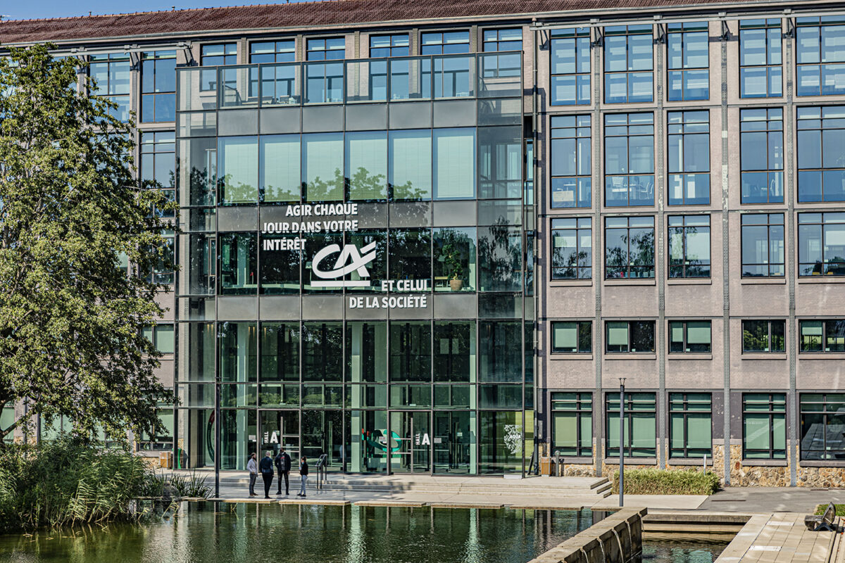 Agence bancaire du Crédit Agricole en France