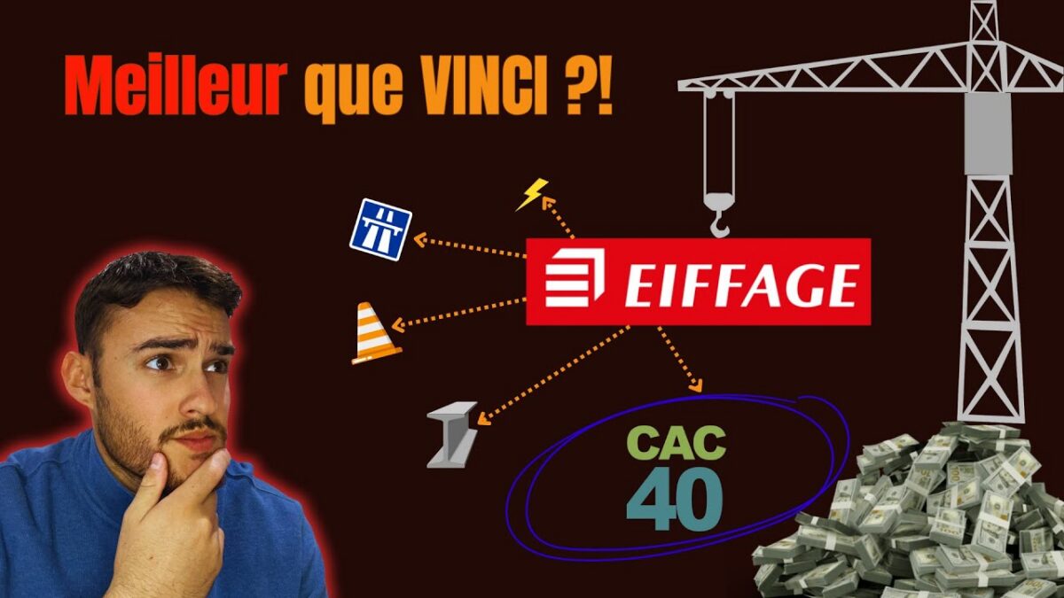 Chantier du groupe Eiffage illustrant l'activité derrière les actions Eiffage cotées à Paris