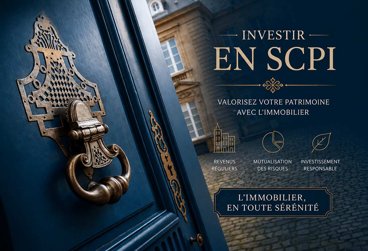 Immeuble de bureaux détenu par une SCPI, illustrant l'investissement immobilier en parts